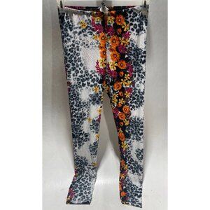 Bluebell Floral Print Leggings Elastic Waist Size 3XL Fits A Size Smaller